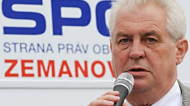 Miloš Zeman, čestný předseda Strany práv občanů – zemanovců (SPOZ).