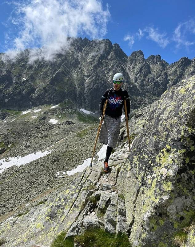 Na vrcholu Gerlachovského štítu.