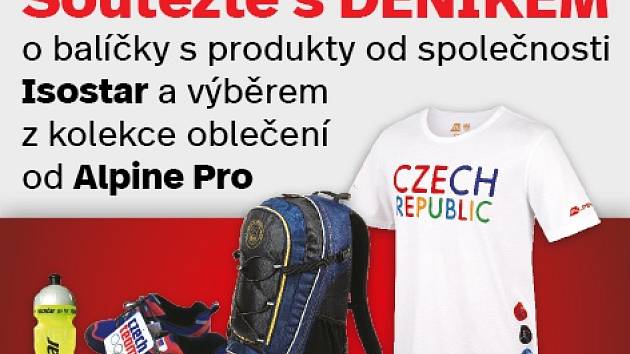 Soutěž o balíčky s produkty Isostar a výběrem z kolekce oblečení od Alpine Pro.