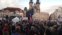 Protesty proti jmenování Marie Benešové v Praze