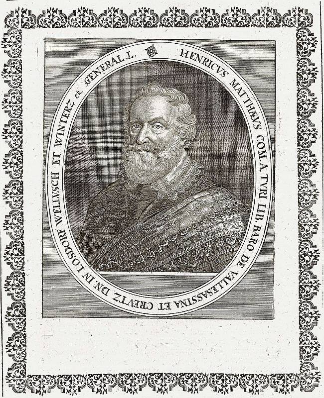 Jeden z velitelů stavovského vojska Jindřich Matyáš Thurn