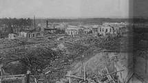 Následky výbuchu v Bolevci, k němuž došlo 25. května 1917