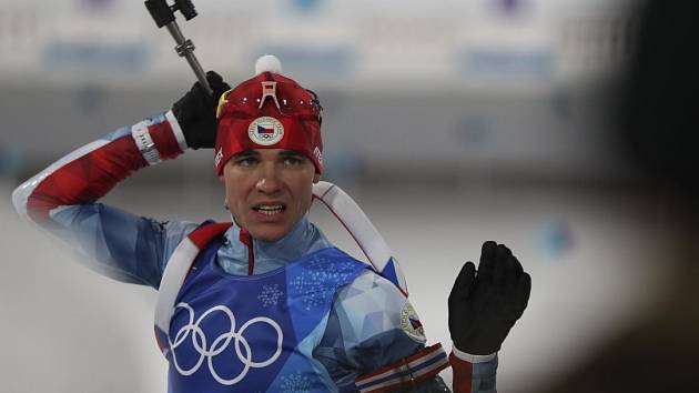 Michal Krčmář na olympijských hrách v Pchjongčchangu.