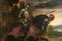První španělský král a římský císař Karel V. Habsburský v brnění, které měl na sobě v bitvě u Mühlbergu v dubnu 1547, v níž rozdrtil německé protestanty