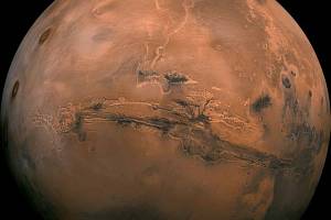Planeta Mars na snímku NASA