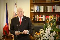 Prezident Václav Klaus přednesl 1. ledna 2013 svůj poslední Novorční projev.