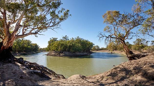 Australská řeka Darling. Ilustrační snímek