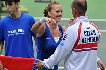 Petra Kvitová poslala české tenistky do finále Fed Cupu. Gratuluje jí kapitán Petr Pála.