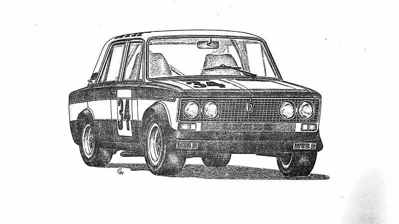 VAZ 2103 MTX Racing (1975). Soutěžní „žigulík“ pro závody na okruhu a do vrchu ve skupině A2-1600. Motor o objemu 1,6 litru a výkonu 142 koní (104 kW).