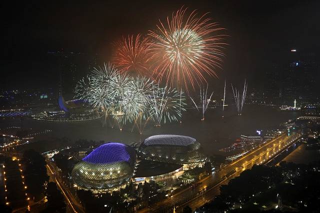 Oslavy Nového roku v Singapuru