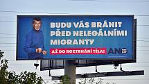 Hnutí ANO premiéra Andreje Babiše sází ve své předvolební kampani i na téma migrace…