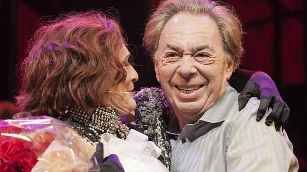 Andrew Lloyd Webber s herečkou Glenn Closeovou