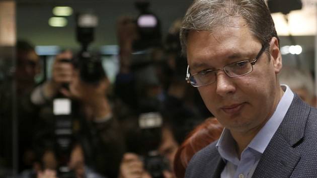 Aleksandar Vučić v roce 2016 ještě jako premiér.