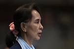 Barmská vůdkyně Do Aun Schan Su Ťij