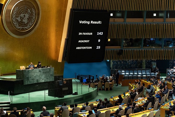 Hlasování o Palestině na půdě OSN