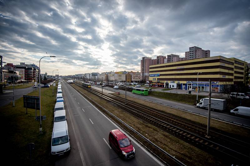 Městská část Dubina, 20. února 2019 v Ostravě.