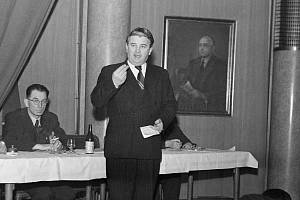 Projev předsedy Československé sociálnědemokratické strany Bohumila Laušmana, 22. ledna 1949