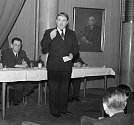 Projev předsedy Československé sociálnědemokratické strany Bohumila Laušmana, 22. ledna 1949