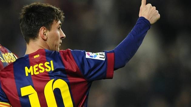 Miláček fanoušků Barcelony Lionel Messi se raduje z gólu proti Elche.