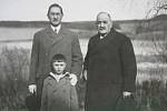 Felix Kolmer s tatínkem a dědečkem, 1928.