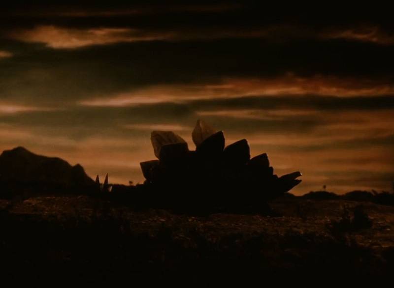 Slavný opancéřovaný stegosaurus samozřejmě nechyběl ani v legendární Cestě do pravěku režiséra Karla Zemana