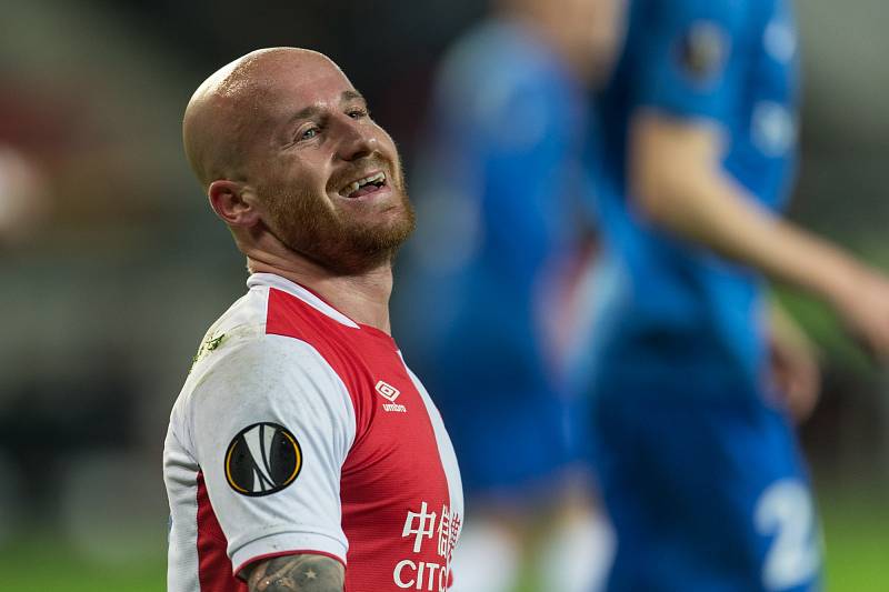 SK Slavia Praha vs. KRC Genk. Na snímku Miroslav Stoch