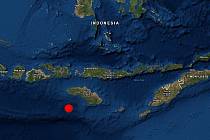 Epicentrum zemětřesení u indonéského ostrova Sumbawa
