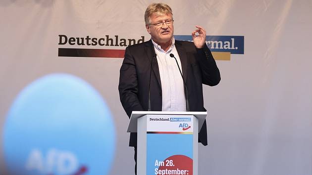 Jeden ze dvou předsedů Alternativy pro Německo Jörg Meuthen
