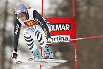 Německá lyžařka Maria Rieschová si jede pro vítězství v superobřím slalomu v Cortině d´Ampezzo.