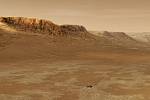 Povrch Marsu. Ilustrační foto.