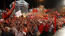 Makedonci protestují proti názvu své země.