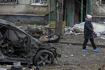 Snímek zničeného Charkova po ruském útoku