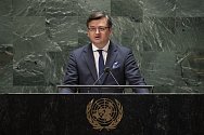 Ukrajinský ministr zahraničí Dmytro Kuleba na Valném shromáždění OSN