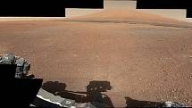 Vozítko Curiosity na Marsu pravidelně fotí panoramatické snímky. Tato fotka z roku 2019 je panorama s nejvyšším rozlišením, jaká kdy byla na Rudé planetě pořízena.