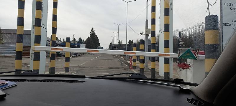 Situace na hranici u ukrajinského města Užhorod.