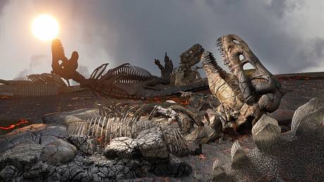 Podle nové studie měla na vymírání dinosaurů hlavní podíl masivní sopečná erupce. 