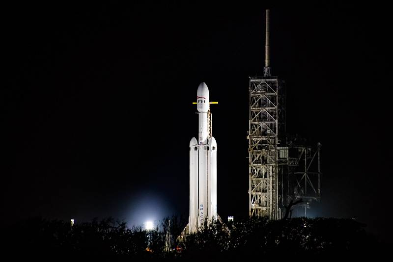 Start rakety Falcon Heavy. 