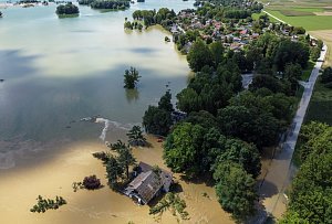 Záplavy v Chorvatsku. Ilustrační snímek