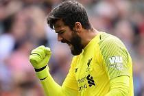 Brankář Liverpoolu Alisson Becker.