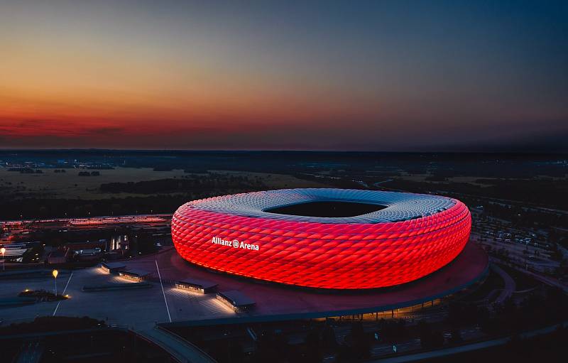 Allianz Arena v Mnichově.