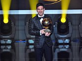 Hvězdný Lionel Messi se Zlatým míčem.
