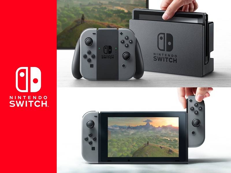 Herní konzole Nintendo Switch.