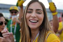 Brazilská fanynka. Fotbalové MS Rusko 2018