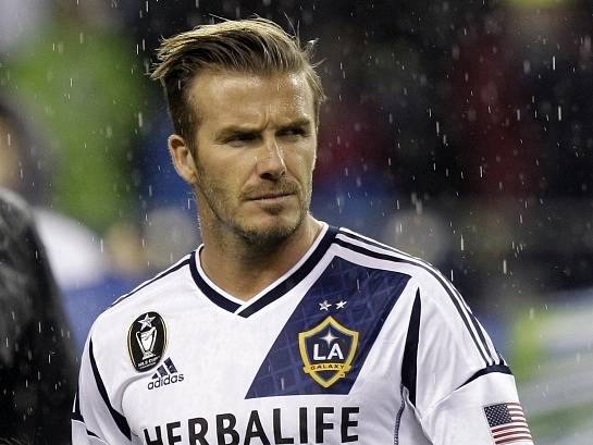 David Beckham v dresu Los Angeles Galaxy.