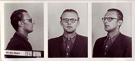Josef Charvát na policejním identifikačním snímku po zatčení v roce 1949