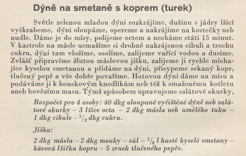 Recept podle legendy české gastronomie - Marie Janků-Sandtnerová, 1934, "Zeleniny a saláty"