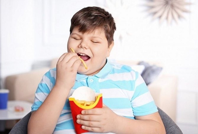 Obezita u dětí. Ilustrační snímek