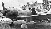 Sovětský stíhací letoun Lavočkin La-5. V podobném stroji bojoval během Slovenského národního povstání i František Fajtl
