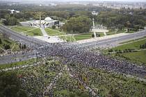 Protivládní demonstrace v Minsku