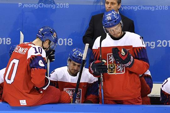 Zklamaní čeští hokejisté pro prohraném semifinále s Ruskem na olympijských hrách v Pchjongčchangu.